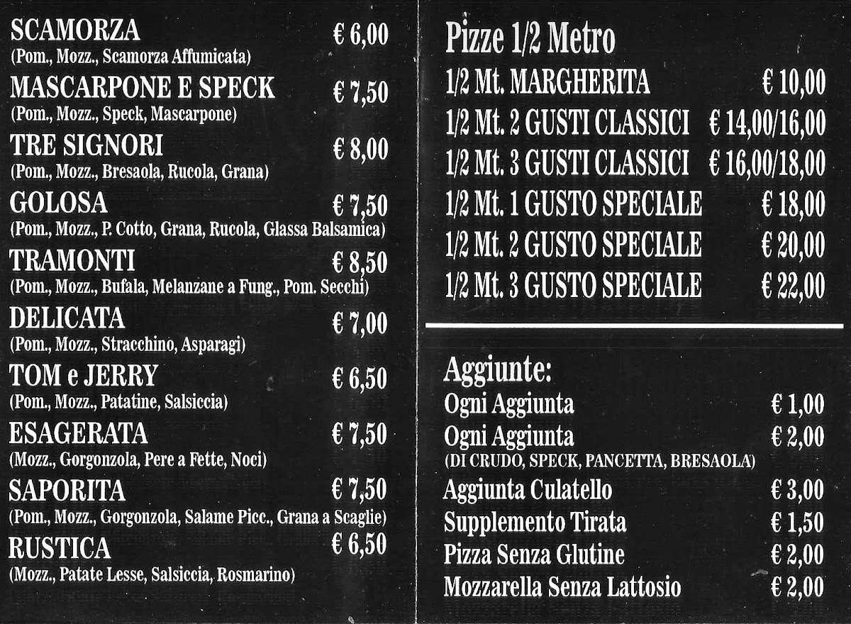 Menu Arte Pizza - Sorbolo Levante-1