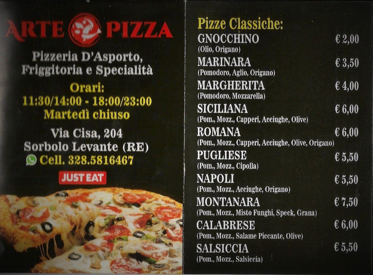 Menu Arte Pizza - Sorbolo Levante-4